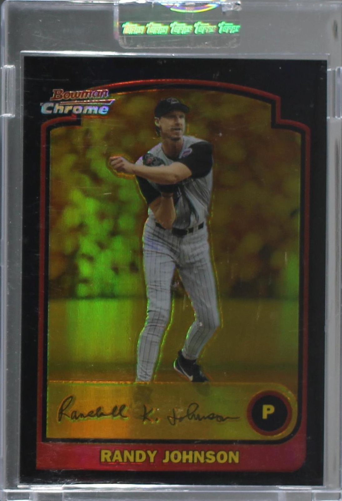 2003+Bowman+Chrome+-+Gold+Refractor+%2350+Randy+Johnson+%2F170 for sale ...