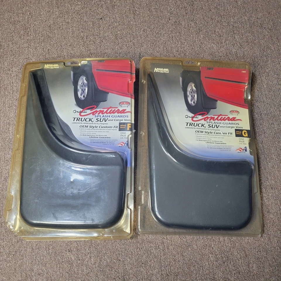 2 protectores contra salpicaduras GROBOSKI CONTURA TRACK estilo G par negro stock antiguo 11051 NUEVO Foto 3 de 4