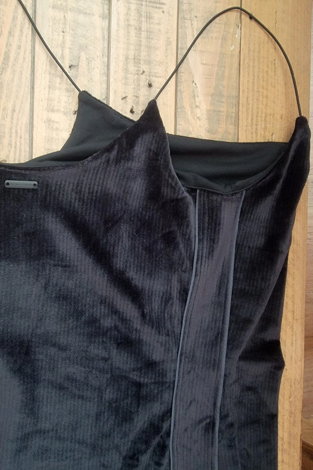 UNDERCOVER Abito Cami Victoria's Secret nero a costine velluto taglia S