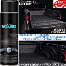 Black Truck Bed Liner Trailer Coating Spray Protection Automotive Paint Sealant