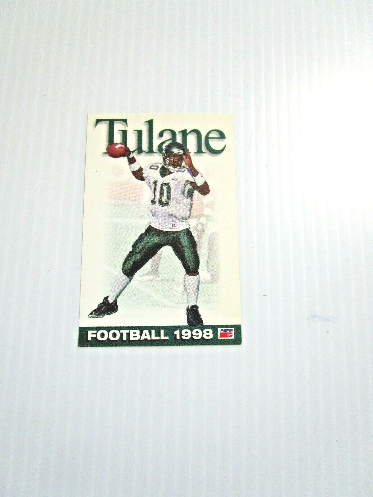1998 Tulane Green Wave Football Schedule New Orleans, Louisiana Shaun