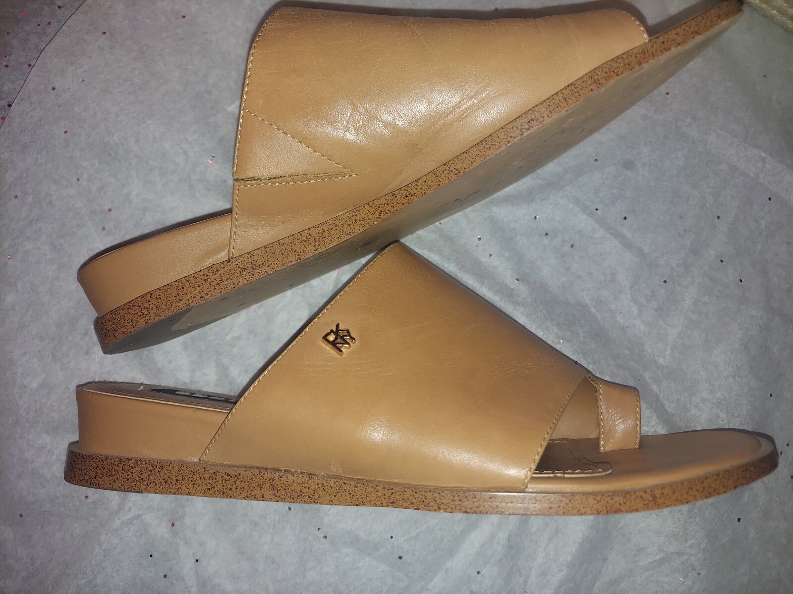 POLLY WEDGE MULE IN BLACK SHINY CALFSKIN
