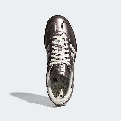 New Adidas Women's Samba OG Shoes - Silver Metallic Purple New Adidas Women's Samba OG Shoes - Silver Metallic Purple