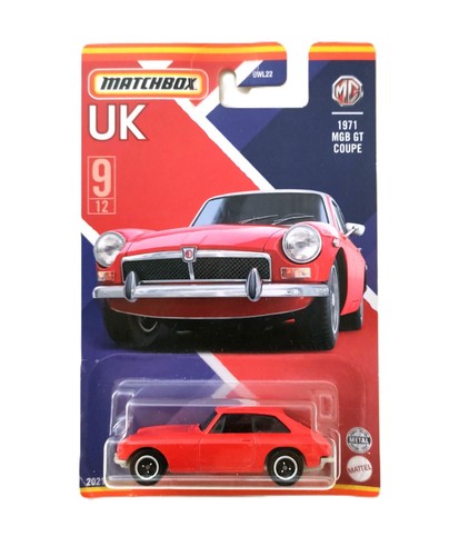 Matchbox Stars of UK Series #9/12 1971 MGB GT Coupe - red LC