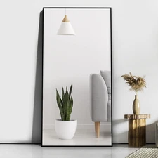 Full Length Mirror 65" × 24", Floor Big Mirror,Standing, against Wall for Bedroo