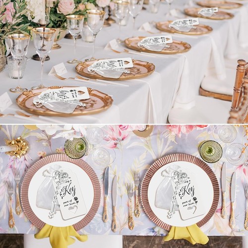 Wedding Favors Bottle Opener, Vintage Heart Bottle Opener, 8 PCS Key Bottle Open - Picture 4 of 8