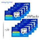 EASYINSMILE Orthodontic Self-ligating Bracket MBT 022 345 w/hook 10x Mini Braces