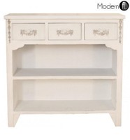 Ivory Shabby Chic Book Case, Ivory Distressed French Design Book Display Case, Ivory Shabby Chic Book Case, Ivory Distressed French Design Book Display Case,