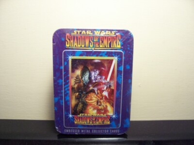 STAR WARS SHADOWS OF EMPIRE FACTORY SEALED TIN 6 METAL CARD SET LIMITED EDITION