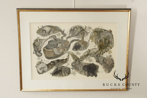 Oliver Grimley Pen and Ink Drawing, Noah's Ark - Picture 2 of 17