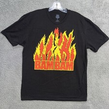 Bam Bam Bigelow Flame Official T Shirt Men's Sz L 2017 WWF WWE Wrestling Flames