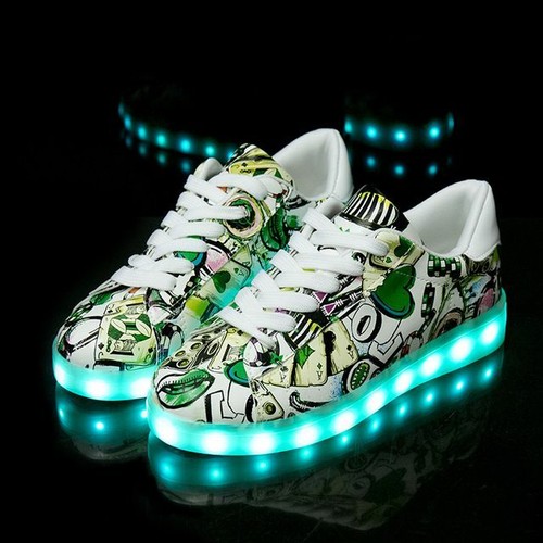 Zapatos Zapatillas luz brillante de niños zapatos Luminosos Para Niños Niñas | eBay