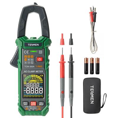 TESMEN TCM-300A Inrush Clamp Meter Multimeter 6000 Counts TRMS, Auto-Ranging Amp