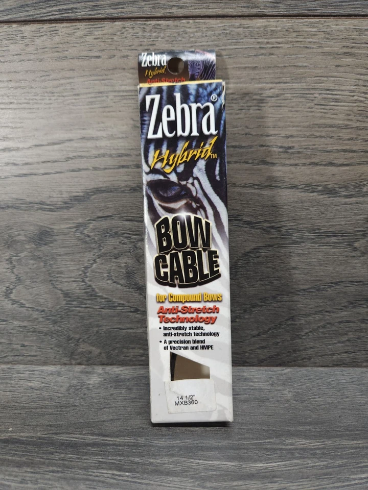 Zebra Hybrid Bow Cables by Mathews For Compound Bows Anti Stretch 14 1/2 MXB360 - Image 4 of 4