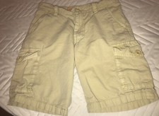 Ring of Fire Khaki Cargo Shorts Boys Size 10. 100 Cotton. EUC