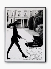 Chanel Stroller Designer Canvas Wall Art Home Decor Gallery Portrait
