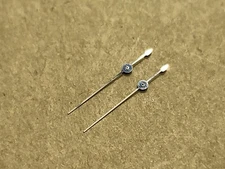 2 Factory NOS Bulova Accutron 214 Silver Fils Sweep Second Hands