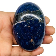 909.2 Cts Natural Sodalite 75x51mm Huge Oval Loose Untreated Gemstone