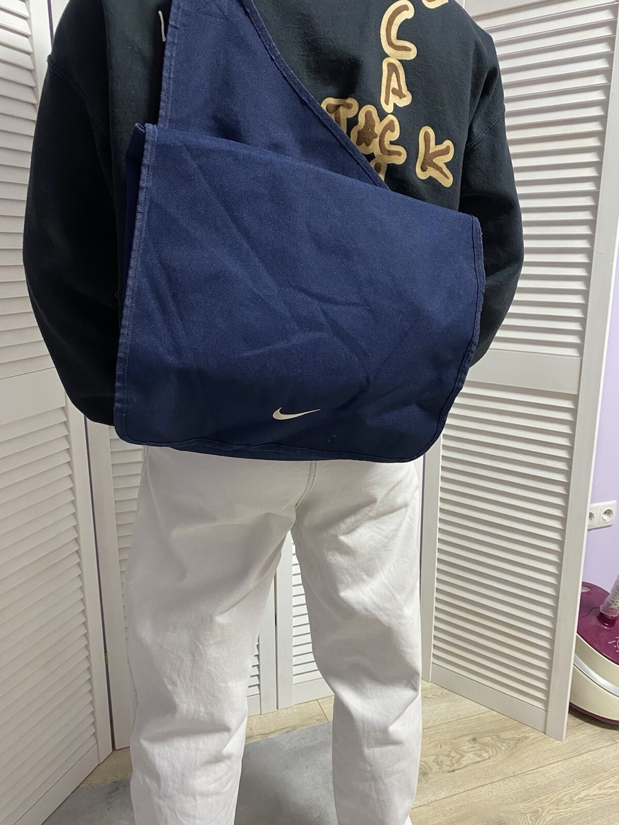 バッグ old nike 90s shoulder bag sling archive Vintage Nike Crossbody Sling Bag Y2K Swoosh Blue Backpack | eBay