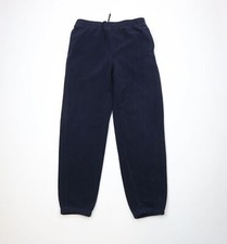 Vtg 90s Streetwear Mens Large Faded Blank Heavyweight Fleece Joggers Sweatpants