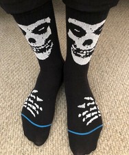 Misfits - Socken schwarz/wei&szlig; - Farbe!! Punk Goth Indy Rock Thrash Hardcore