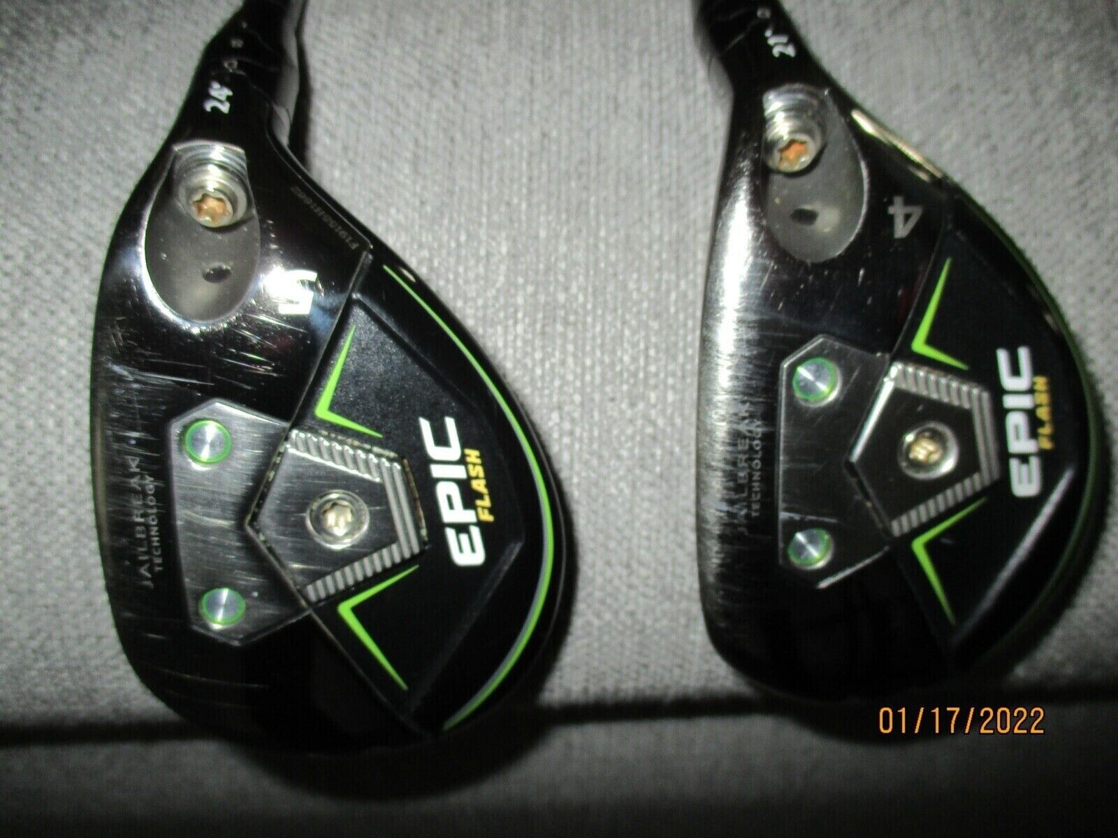CALLAWAY EPIC FLASH 4 正規店 AND 5 最大72％オフ HYBRIDS two with head covers new clubs