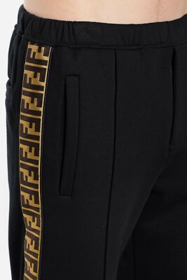 Fendi Logo Stripe Track Pants (FB0461A1BQ), High End designer