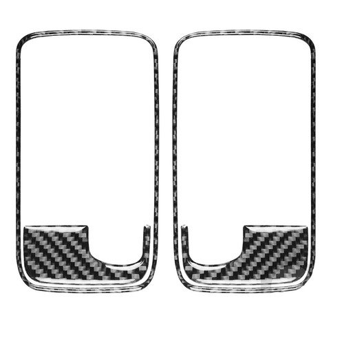 For Dodge Challenger 2008-14 Carbon Fiber Interior Door Handle Panel Cover Trim - Picture 2 of 6