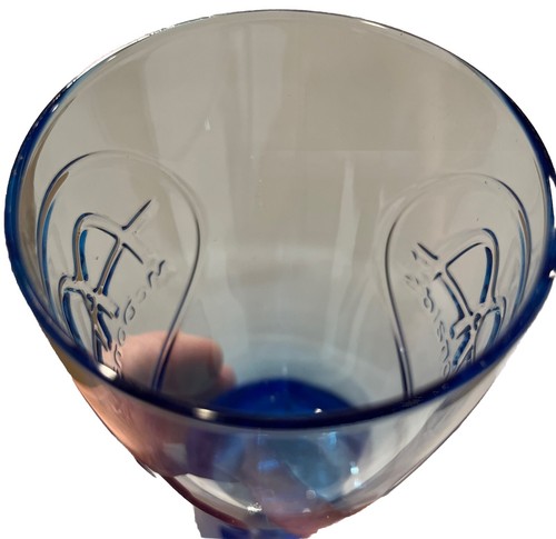 McDonald's Collectible Speedee 1961 Cobalt Blue Milkshake Glass, 6.5" Tall - Picture 7 of 9