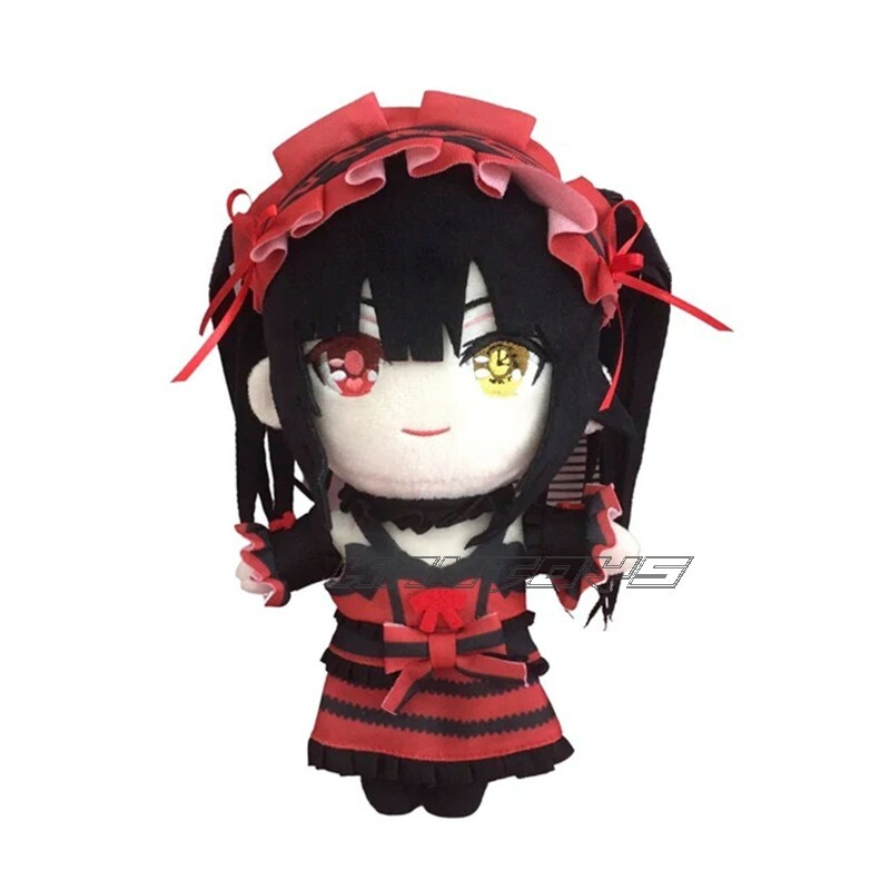 20cm DATE A LIVE Tokisaki Kurumi Plush Doll Anime Soft Stuffed