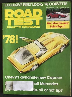 ROAD TEST MAGAZINE-DECEMBER 1976-CHEVY CAPRICE-LOTUS ESPRIT-VW SUPER SCIROCCO