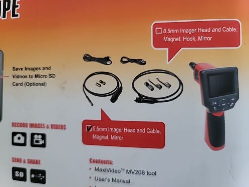 Autel MaxiVideo Digital Videoscope with 2.4" Screen and 5.5mm Head (MV208 - Picture 7 of 17