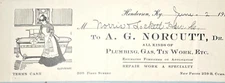 1913 A G NORTHCUTT Dealer Plumbing Gas Tin Works Repair Specialist HENDERSON KY