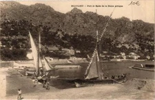 Old postcard BEAULIEU Port et Rade de la Petite Afrique (262096)