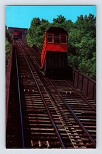 Postcard Railroad Train Duquesne Incline Pittsburgh PA 1970s Unposted Chrome