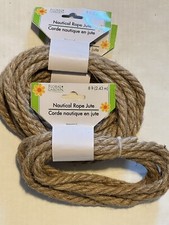 2 Floral Garden Decorative Nautical Rope Jute Crafting 8 ft NEW