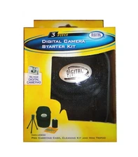 Digital Camera Accessory Kit w/ Case, Mini Tripod & Cleaning Kit, NEW IN BOX