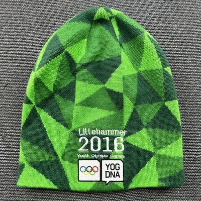 Helly Hansen Ski Beanie Mütze OS Langlauf Lillehammer Olympia Norwegen grün