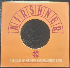 Kirshner Records orange 45rpm commercial/company sleeves: Lot of 4