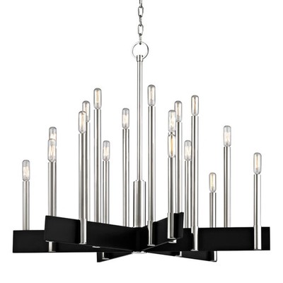 Hudson Valley Abrams 18 Light 33.5 inch Polished Nickel Chandelier Ceiling Light