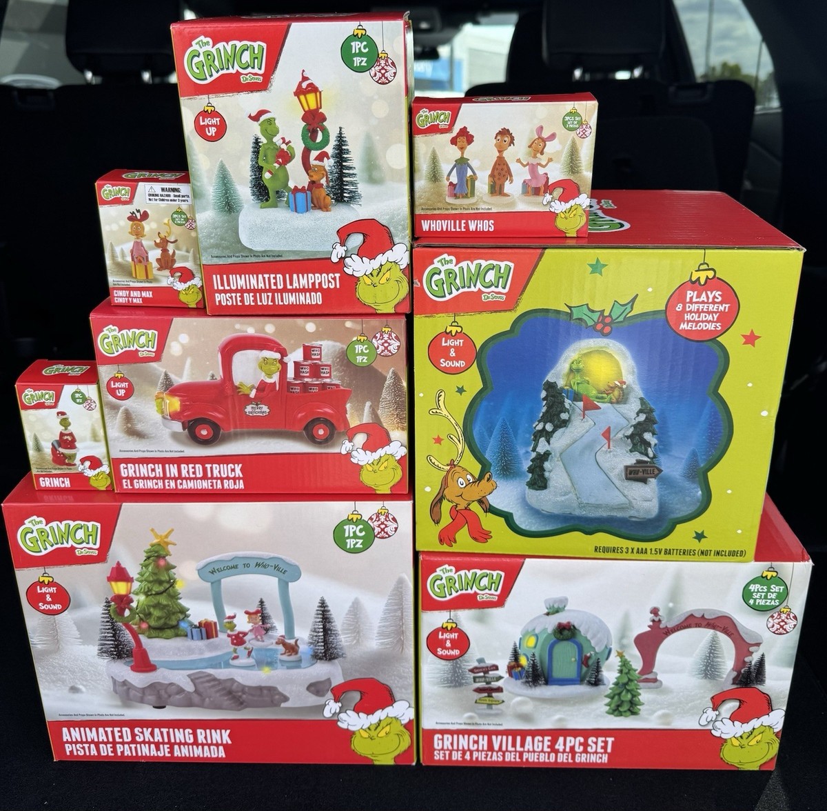 The Grinch Who Stole Christmas Complete 2025 Village Set Cindy Lou