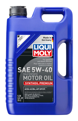    5L Liqui Moly 5W-40 Synthoil Premium Synthetic Engine Oil LM2041 API SP CF  