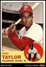 1963 Topps #366 Tony Taylor Phillies 8 - NM/MT