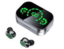 Wireless Bluetooth Earbuds 5.4 Mini Headphones Touch Control LED Display Chargi