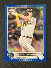 Jake Cronenworth 2022 Topps Chrome Logofractor Blue Refractor /150 Padres 