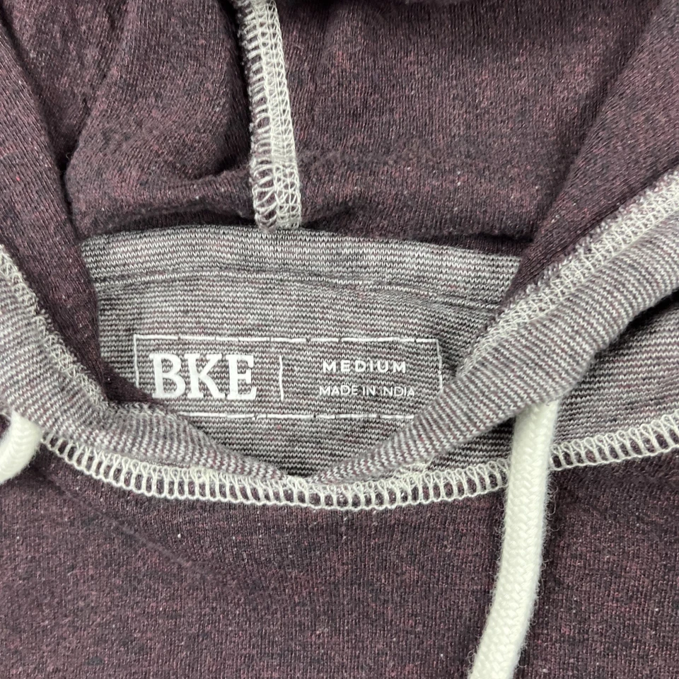 BKE Hoodie Womens Medium Gray Black Drawstring Pockets Long Sleeve Pullover - Image 2 of 4