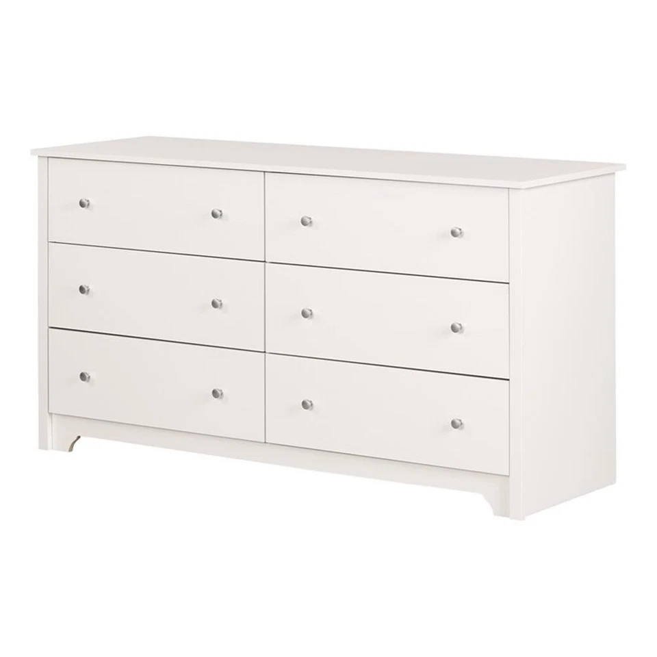 South Shore Breakwater 6 Drawer Dresser in Pure White Finish - Image 2 of 4