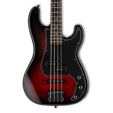 ESP LTD Surveyor-204DX Bass Guitar - Red Burs...