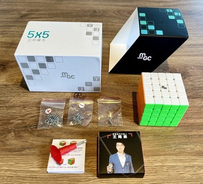 Rubik's Style YJ MGC 5x5 Magnetic Speed Cube & Display Box - Fabulous Condition!
