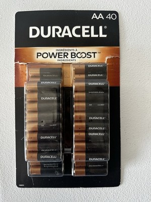Duracell AAA Batteries 40 Pack - Alkaline Power Boost Long Lasting High Capacity